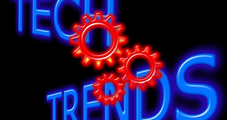 Free technology trend development illustration