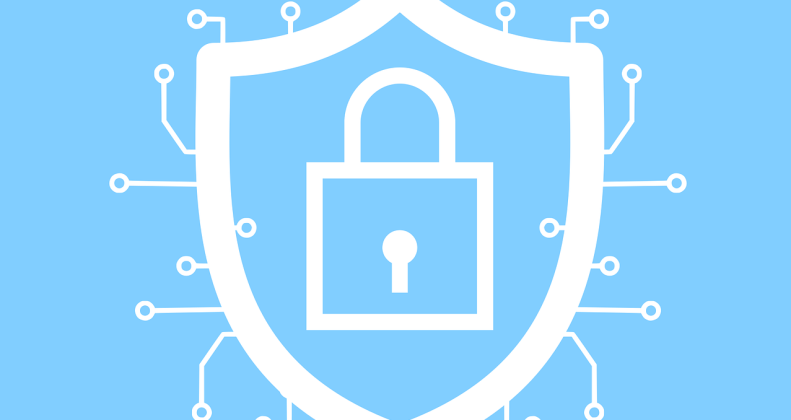 Free cybersecurity lock encryption vector